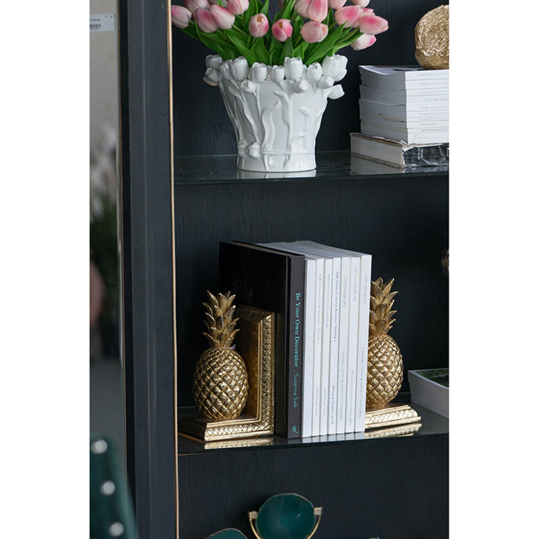 PINEAPPLE BOOKENDS GOLD SET OF 2 image 4